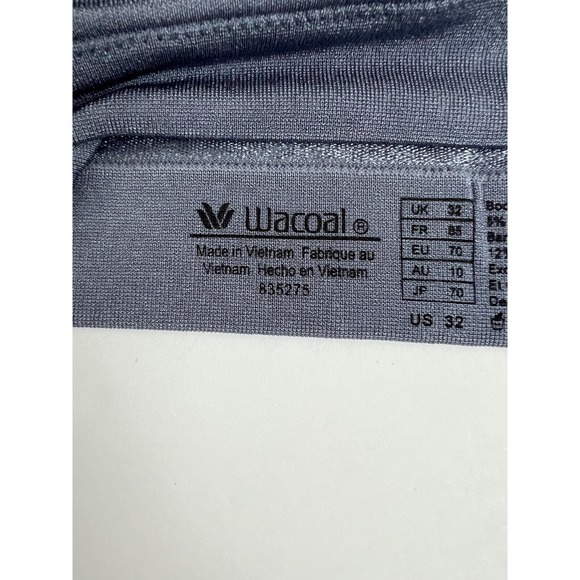 Wacoal Women's Bra Bralette Size 32‎ Seamless B Smooth Blue Removable Pads B12 - Picture 4 of 15
